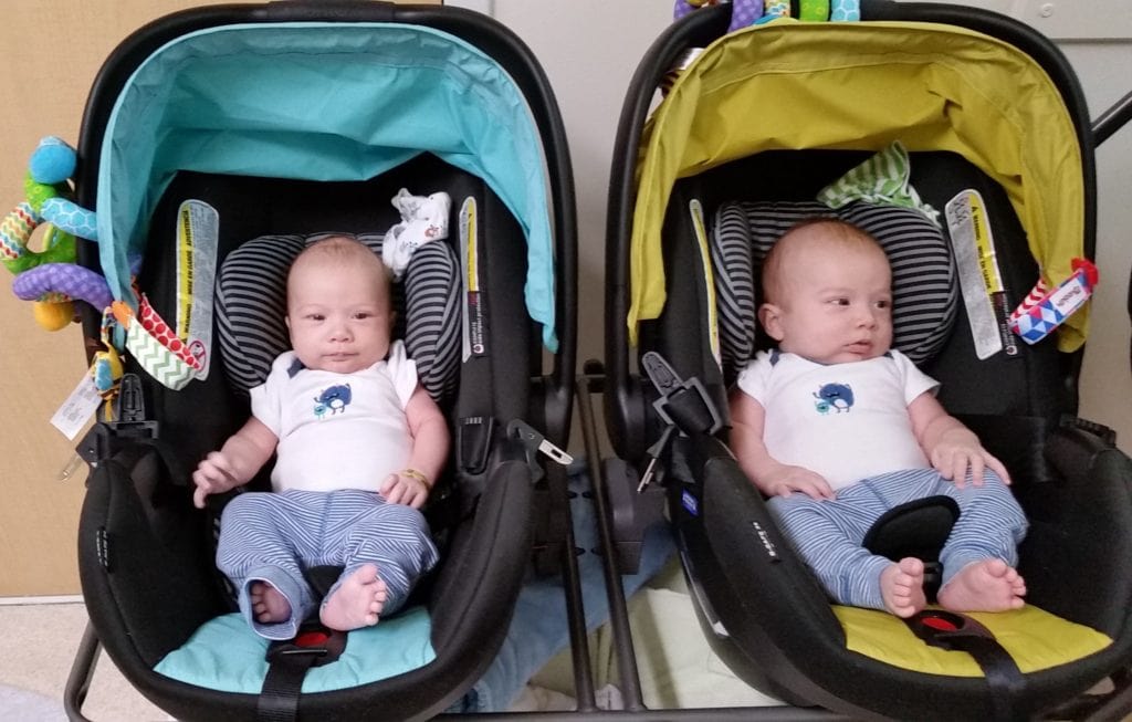 Getting Out and About with Newborn Twins - Two Little Pandas