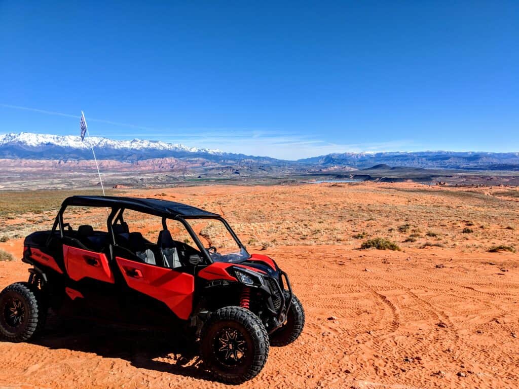 An ATV in the desert